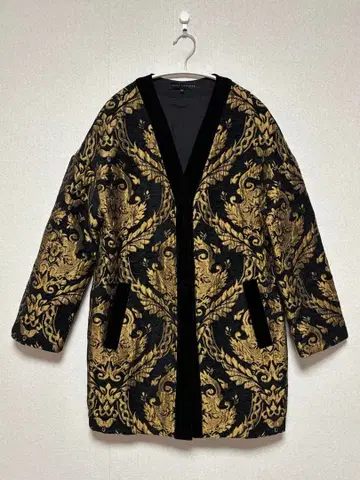 빈티지 구제 의류 고블랑 직조 자켓 차이나 스타일 가운 자수