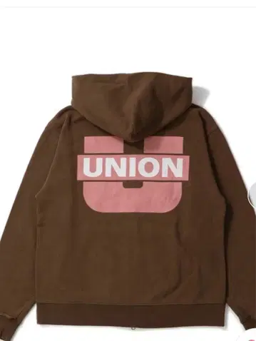 UNION 브라운 후드티