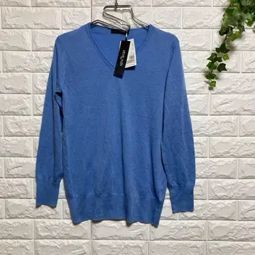 [ 미셸클랑 ] ( M ) V넥 니트 풀오버 택 포함 새상품 스트레치