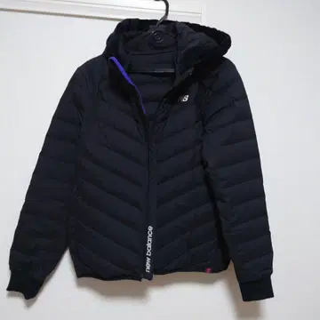 new balance 골프 후드 부착 다운 자켓 블랙