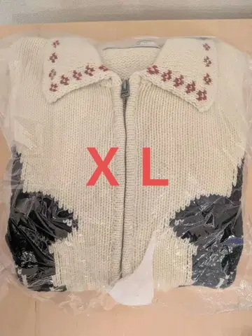 GU 풀 집업 니트 자켓 rokh 토끼 XL