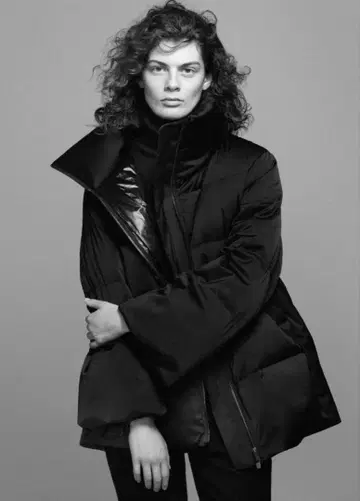 UNIQLO +J 질 샌더 블랙 다운 자켓 여성용