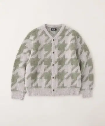 하운드 투스 패턴 가디건