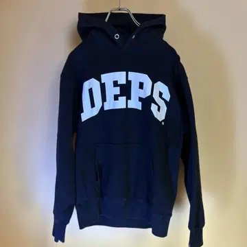 DEPS 후드 부착 후드티 네이비