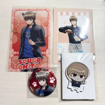 은혼 긴파치선생 오키타 소고 미니 아크릴 스탠드 캔뱃지