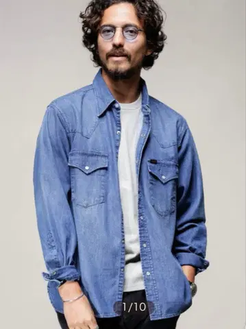 Lee x 나노 유니버스 별주 웨스턴 셔츠 2장 세트