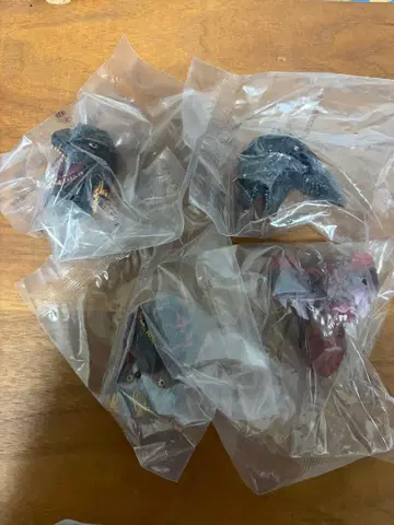 제일복권 고질라 몬스터 헤드 마그넷 컴프 4개 세트