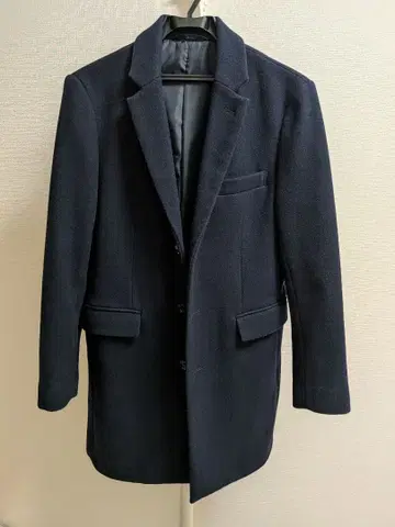 새상품급 남성용 네이비 체스터 코트
