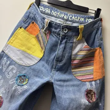 러프 여성용 패치워크 데님