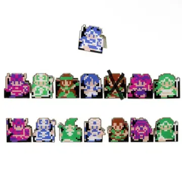 드래곤 퀘스트 복권 파티를 만들자상 도트 클립 14종 세트