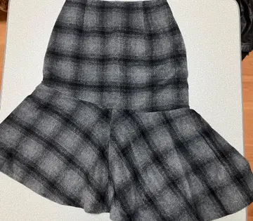 GU 머메이드 스커트 블록 체크