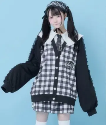 hauls 학원 정복 저리 가디건 셋업