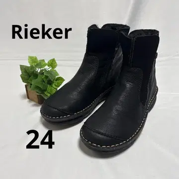 [새상품급] 리커 여성용 부츠 가죽 숏부츠 24cm 38