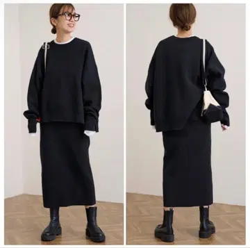 FRAMeWORK 더블 자카드 셋업 스커트 트레이닝복