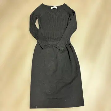 미사용 새상품 N. 블랙 리브 원피스