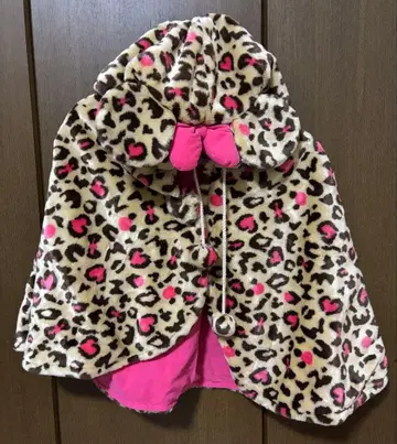 디즈니 미니 레오파드 무늬 판초형 담요