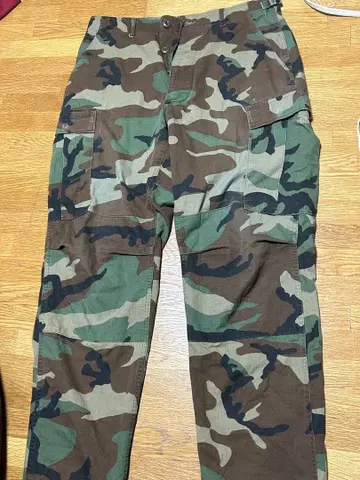 밀리터리 팬츠 카모 무늬