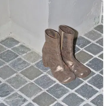 TODAYFUL Square Short Boots 골드 투데이풀