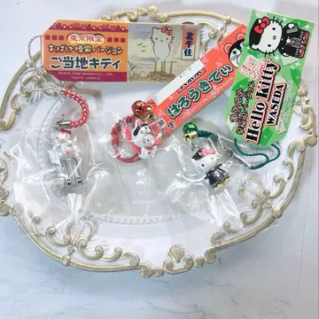 헬로키티 도쿄 한정판 대도쿄 유령 굴뚝 와세다 부적