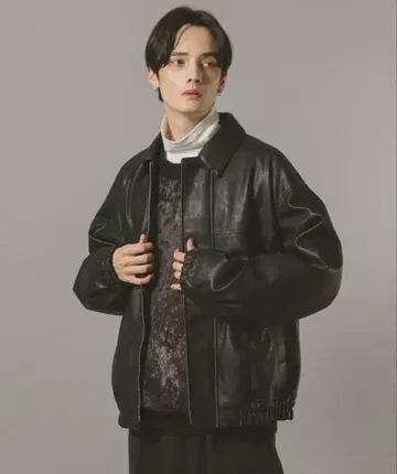 RAGEBLUE 신세틱 가죽 자켓