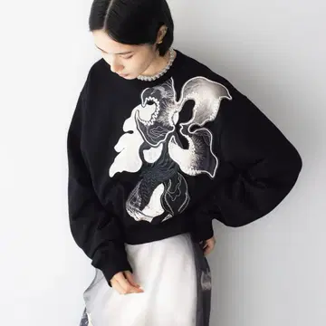 MURRAL 패치워크 맨투맨 블랙