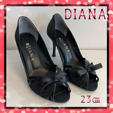 DIANA 오픈토 힐 23 cm 블랙