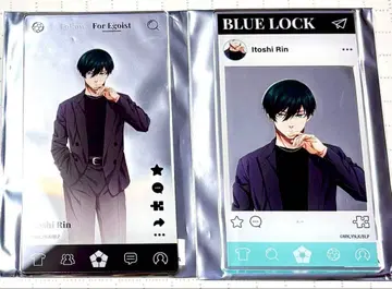 블루 록 아크릴 카드 THE캐릭터 Black outfit 이토시 린