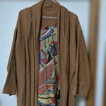 겉옷 롱 감색 코트 루즈한 사이즈