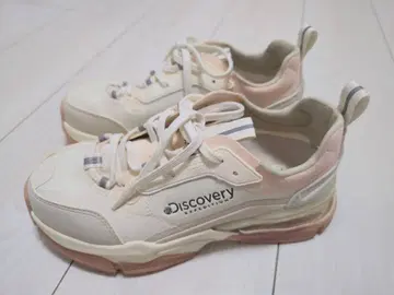 Discovery 통굽 스니커즈 화이트/핑크