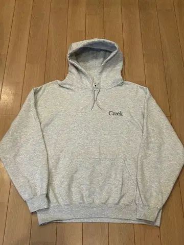 크릭 Creek 후드 부착 후드 맨투맨 그레이 L