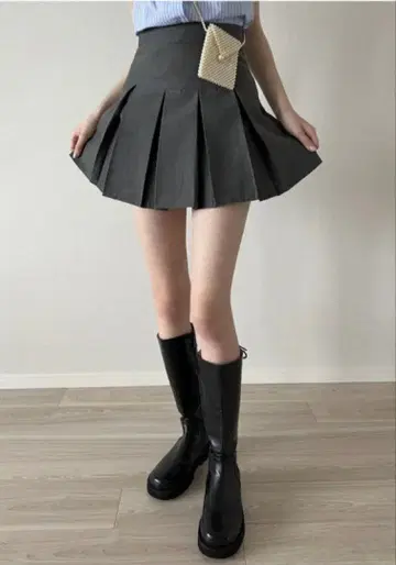 epine 플리츠 스커트 그레이 S 사이즈