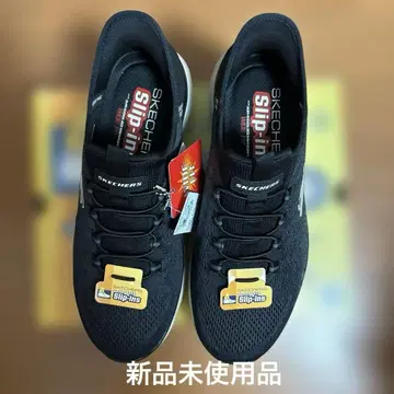 SKECHERS Slip-Ins 블랙 스니커즈