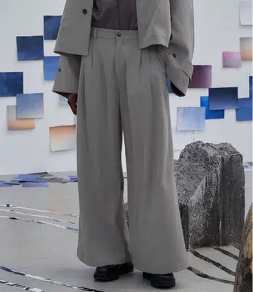 HARE DABO 루즈 와이드 팬츠 S