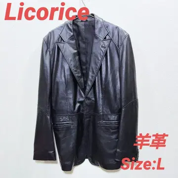 Licorice 양가죽 테일러드 자켓 블랙 사이즈 L LC-61003