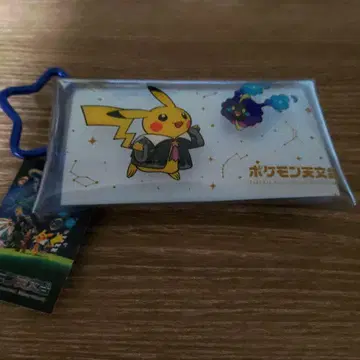 포켓몬 천문대 클리어 파우치 블루 별하늘 피카츄 카라비너