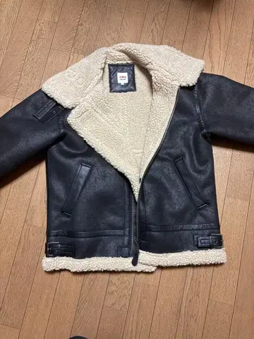 EDWIN 가죽 보아 자켓