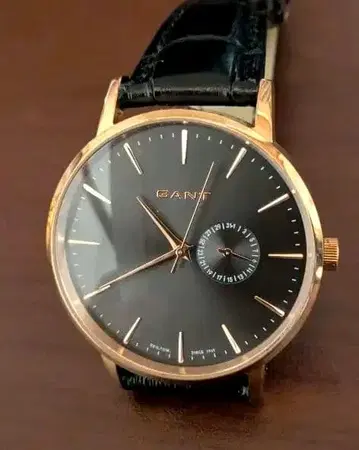 GANT 손목시계 블랙/골드 10기압 방수