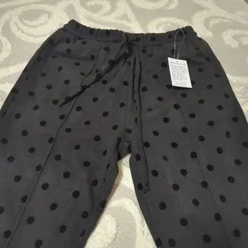 도트 무늬 따뜻한 팬츠
