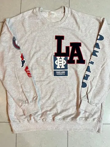 맨투맨 VISION NOISIA LA 자수 그레이