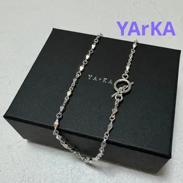 컨디션 최상 YArKA 카 체인 목걸이 실버925