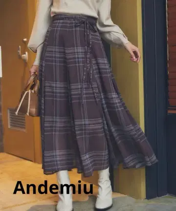 Andemiu 브리티시 체크 스커트