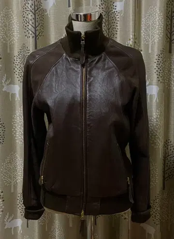 다크 브라운 가죽 자켓