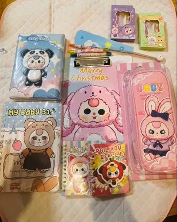 베이비 쓰리 문구 & 씰 8세트