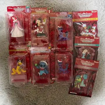 디즈니 크리스마스 피규어 6체 세트