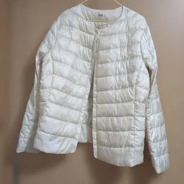 UNIQLO 아이보리 다운 자켓 XL