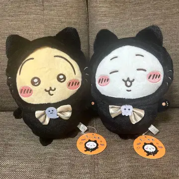 치이카와 검은 고양이 봉제 인형 치이카와 토끼 2종 세트