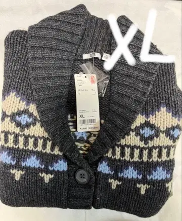 유니클로 WOMEN 니트 카우 가디건 (긴팔) XL