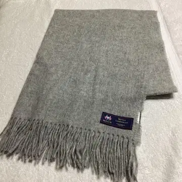 MOON 대형 스톨 램스울 100% 영국제 그레이