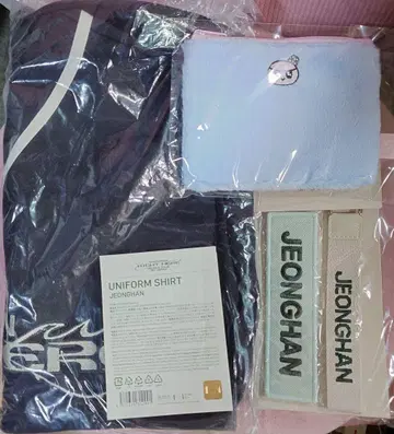 SEVENTEEN 정한 유니폼 와펜 배지 모자 꽁지 파우치