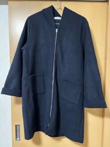 Hina Style 시마무라 후드 부착 롱 코트 3L